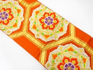 アンティーク　亀甲に華紋織り出し袋帯（材料）